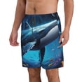 thumbnail image 2 of Vsdgher Colorful Ocean Whale Men's Beach Shorts, Surfing shorts, Swim trunks, Quick Dry Swim Trunks for Surfing Beach Fun -X-Large, 2 of 6