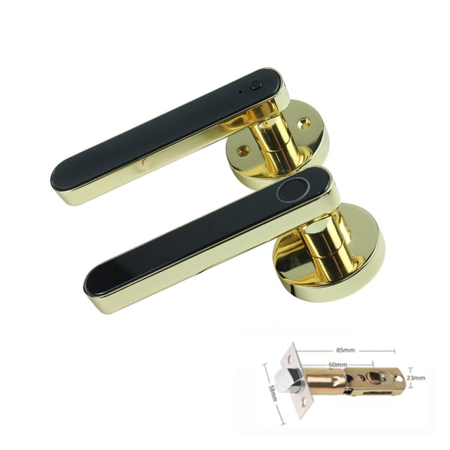 Door Lock, Tuya Digital Electronic Smart Door Lock Biometric Fingerprint Door Handle Keyless Digital Password Smart Home ,Easy to Install