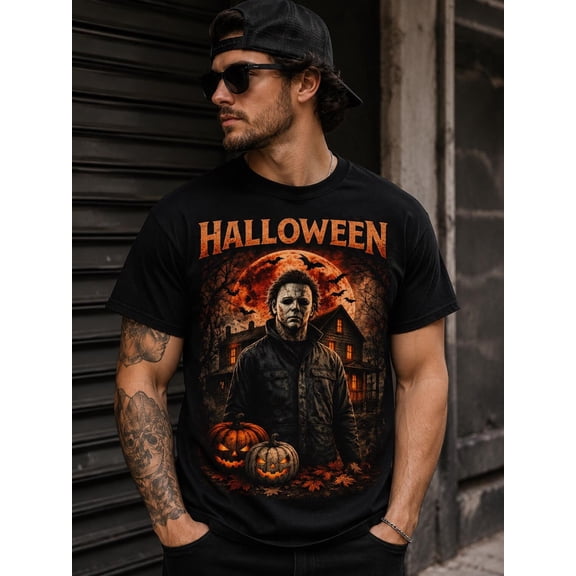Halloween Horror Shirt, Scary Slasher Graphic Tee, Haunted House T-Shirt
