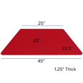 thumbnail image 2 of Bowery Hill 31" x 46" Trapezoidal Mobile Activity Table in Red, 2 of 4
