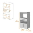 thumbnail image 5 of Newboti Furniture White Pantry Cabinet Microwave Stand 29148, 5 of 6
