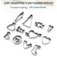 thumbnail image 5 of Teissuly Valentine's Day Heart Cutters, Stainless Steel Metal Valentine Bake Biscuti Cutter, Heart Shape DIY Chocolate Moulds Baking Mould Cutter, 5 of 9