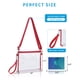 thumbnail image 2 of Bagenius Clear Purse Bolsa transparente aprobada por el estadio con correas extraíbles para el trabajo, eventos deportivos y conciertos, 2 of 5