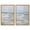 Gold Frame, variant on Seaside Strokes Coastal Pair Canvas Print Gold Boho Wall Decor Set by Art Remedy, Gallery Wrapped, 10 x 15
