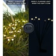 2pcs Outdoor Solar Powered Firefly Lights Bugs with Flickering