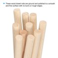 thumbnail image 3 of Unique Bargains 3/8 x 12 Inch Dowel Rods Wood Sticks Unfinished Wooden Dowel Rods Round Dowels Sticks 10 Pcs, 3 of 6