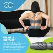 RAD Helix – Compact High-Density Exercise Foam Roller – Deep Tissue Myofascial Release for Back, Quads, Hamstrings – Muscle Recovery Tool