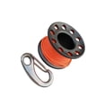 thumbnail image 2 of ziyahi 10m Alloy Cave Scuba Tech Diving Spool Line Dive Reel Finger Guide Gray Gray, 2 of 6