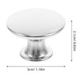 thumbnail image 2 of Soimiss 4Pcs Wardrobe Door Knobs Silver Iron Sophisticated Furniture Hardware Bathroom, 2 of 6