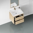 thumbnail image 7 of Bathroom Vanity, 24". Natural Oak Color. Stone Resin Countertop. Ample Storage. Soft Close Hinges. U-shape Drain For Convenient Function Vanity With Sink, Appearance. Spacious Drawers. Optimal, 7 of 7