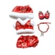 thumbnail image 3 of Ropa de muñeca de felpa de 17cm, ropa de animales de peluche, traje Tang, Cosplay suave, ropa de muñeca bonita y elegante, disfraz de año Nuevo Zapatos Traje Pingan, 3 of 8