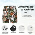 thumbnail image 5 of Daiia Rabbits on Floral Mens Swim Trunks Swim Shorts Quick Dry Swim Shorts with Mesh Lining Pockets-X-Large, 5 of 9