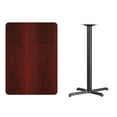 thumbnail image 3 of Flash Furniture 30'' x 42'' Rectangular Mahogany Laminate Table Top with 23.5'' x 29.5'' Bar Height Table Base, 3 of 3