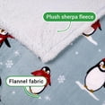 thumbnail image 4 of Cozy Printed Throw Christmas Blanket - 300 GSM Fleece Throw Size for Home Decoration, Ultra Soft Blanket (Throw - 50" x 60") - I, 4 of 6