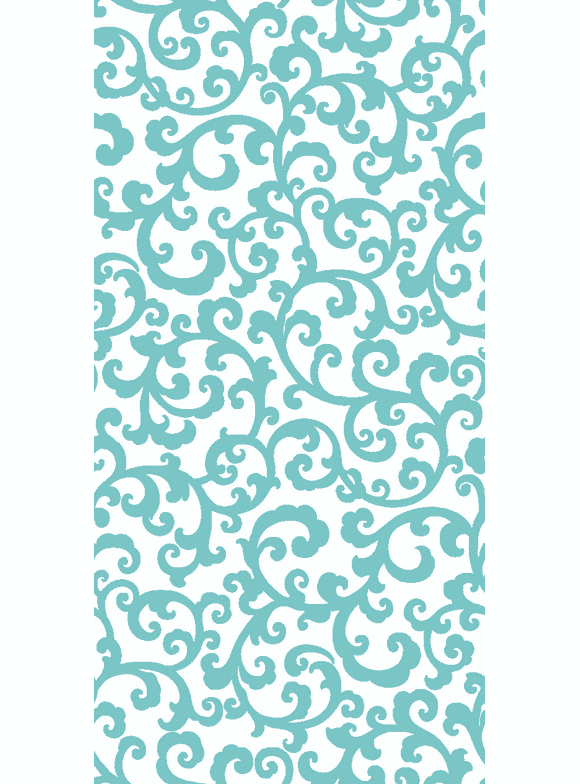 Waverly Inspirations 44" x 1 Yard Cotton Precut Mini Scroll Grotto Color Sewing Fabric, 1 Each