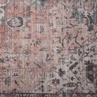 Everwash™ Callaghan Esther Bohemian Medallion Machine Washable Area Rug, Coral, 3'11"x5'6"