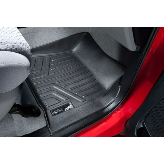 SMARTLINER Custom Fit All Weather Black 2 Row Floor Mat Liner Set Compatible With 2021-2023 Hyundai Santa Fe (Does Not Hybrid Models)