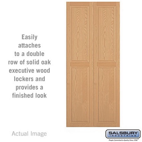 Salsbury 11143LGT Double End Side Panel - for 18 Inch Deep Solid Oak Executive Wood Locker - Light