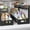 Black, variant on 1Pack-11.4"-16.14"H Under Sink Storage Organizer, Large 2-Tier Elegant Mesh Pull Out Shelf for Kitchen and Bathroom Cabinet Organization, L-Shaped and Adjustable Height Design for Maximum Space-White