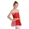 thumbnail image 3 of TTAO Kids Girls Christmas Striped Sequin Tulle Tutu Dress Candy Cane Dance Dress Ballet Skating Outfits Red 12, 3 of 7