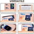 thumbnail image 4 of Portapapeles tipo folio KLLVE, plegable, en espiral, con bolsa de almacenamiento con cierre, 4 of 6