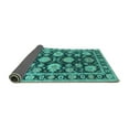 thumbnail image 2 of Ahgly Company Indoor Rectangle Oriental Turquoise Blue Traditional Area Rugs, 8' x 10', 2 of 4