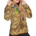 thumbnail image 4 of KLL World Map1 for Womens Pullover Hoodie with Pocket Hooded Long Sleeve Shirts Sweatshirt for Women-Large, 4 of 7