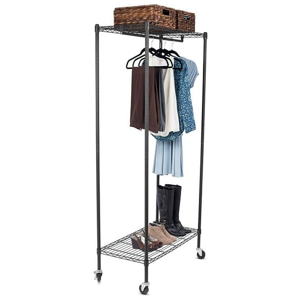 Heavy duty double bar garment rack