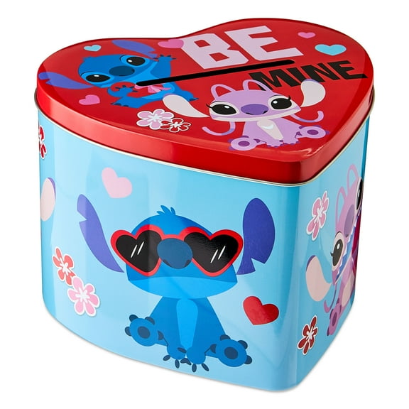 Stitch Heart Shaped Tin, 1 Count, Way to Celebrate, Party Favors