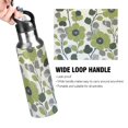 thumbnail image 4 of Yayeee 20oz Insulated Water Bottle Double Wall Stainless Steel with Flip Straw Lid, Retro Flower Print, 4 of 7