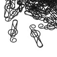 thumbnail image 3 of 100 unids nota clip de papel negro creativo lindo música alambre marcador pinza de papel compacto portátil para la clasificación de archivos, 3 of 8