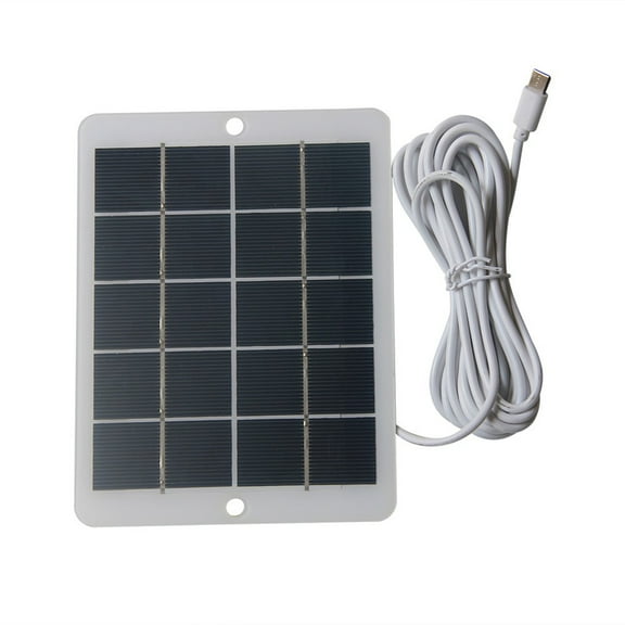 1Pc 6W 5V Solar Charging Panel Outdoor Solar Panels Camera Security Monitoring Garden Lights Solar Panel Charger With Power Cord