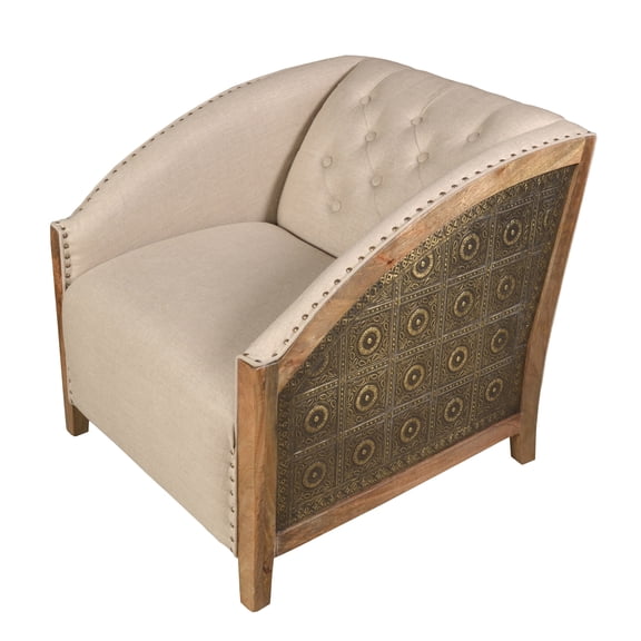 Thwaites Brass Mango Wood Chair
