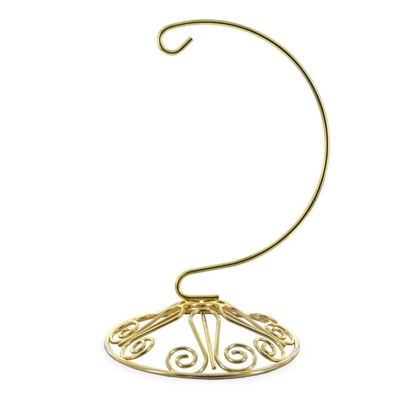 Scroll Base Metal Ornament Stand 7 Inches