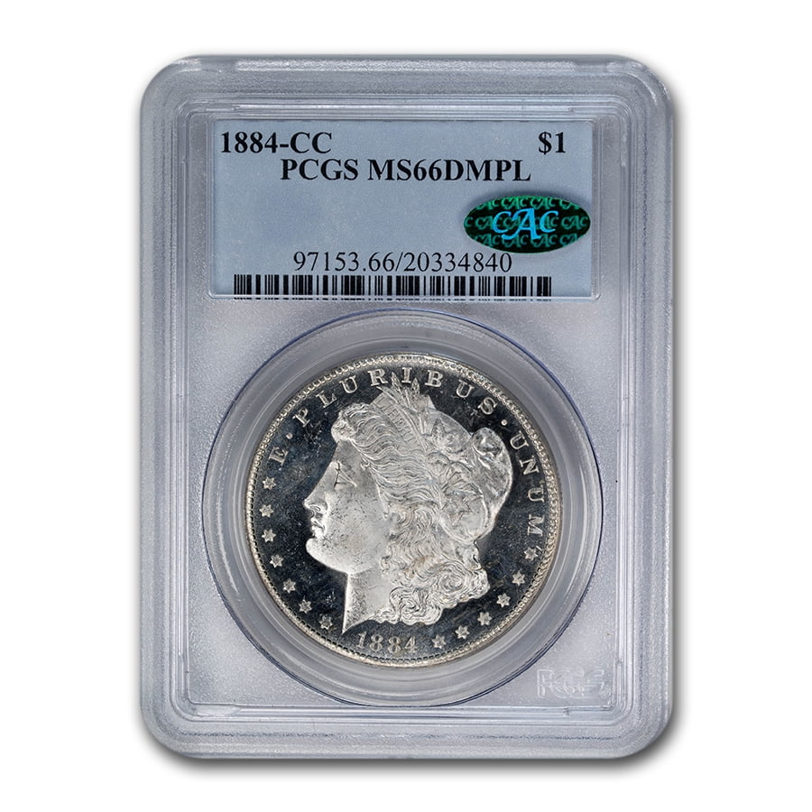 1884 Cc Morgan Dollar Dmpl Ms 66 Pcgs Cac Walmart Com Walmart Com