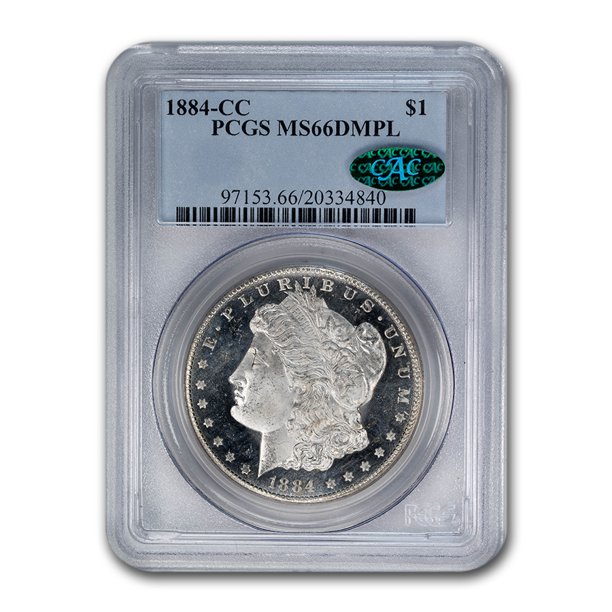 1884 Cc Morgan Dollar Dmpl Ms 66 Pcgs Cac Walmart Com Walmart Com