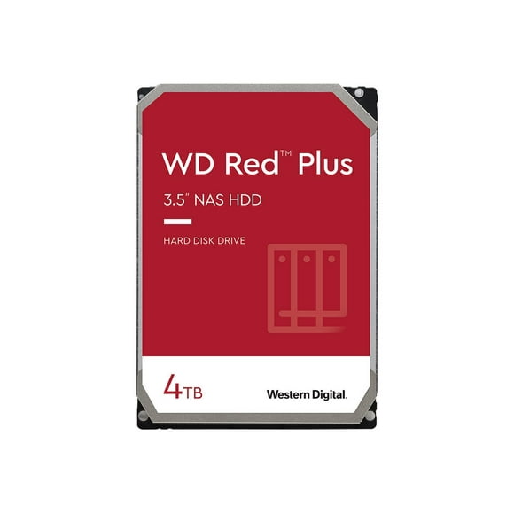 WD Red Plus WD40EFRX - Hard drive - 4 TB - internal - 3.5" - SATA 6Gb/s - buffer: 64 MB - for My Cloud EX2; EX4