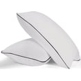 thumbnail image 1 of TESSO HOME Almohadas Comfort | Firmeza Media | Hipoalergénicas y Antiácaros | Suaves y Lavables | Tecnología Down Alternative (2, Negro, King Size), 1 of 3