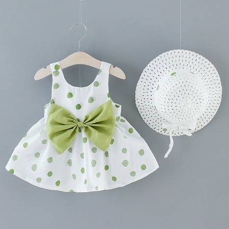 

Hunpta Print Dot Kids Hat Dress Princess Clothes Toddler Girls Baby Outfits Girls Dress&Skirt