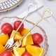 thumbnail image 5 of KAKOWELY 1 juego de tenedor y cuchara de restaurante, juego de cubiertos de acero inoxidable, cucharas y tenedor de fruta, 5 of 5