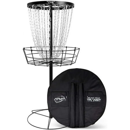 MVP Black Hole Lite 24-Chain Disc Golf Basket w/ Transit Bag
