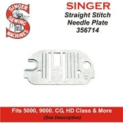 Singer Compatible Straight Stitch Needle Plate 356714 Fits 5000, 9000, CG, HD Series & More