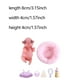 thumbnail image 5 of Juguete de cerdo realista,Juego de juguetes de cerdo de silicona realista para regalo,Juego de juguetes Mini Pig para niño y niña,duradero,Cerdito suave y tierno con colchoneta para, 5 of 5