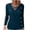 Blue, variant on zbxnLI Women's Long Sleeve Shirts Cross V Neck Tunic Tops Side Buttons Fashion Fall Cute Tops Plus Size