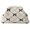 White, variant on TAROFIIH Women’s Polyester Cosmetic Bag – Portable Crocheted Handbag, Dumpling-Shaped Striped Pleated Cloud Clutch, Evening Purse for Travel, Parties and Weddings