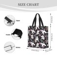 thumbnail image 3 of Honeii Cute Poodle Dog Print Tote Bag, Reusable Grocery Shopping Bag,Shoulder Bag with Inner Pocket, 3 of 7