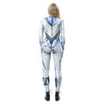 thumbnail image 2 of Women Party Costume Skull Print Long Sleeve Jumpsuit Outfit Overall Stretch Jumpsuit Rompers Playsuit, 2 of 4
