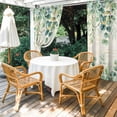 thumbnail image 4 of Outdoor Curtains for Patio Waterproof, Green Outdoor Privacy Panels Grommet, Eucalyptus Leaves Blackout Outside Curtains for Porch/Cabana/Pergola/Gazebo 54"x84", 2 Panels, 4 of 8