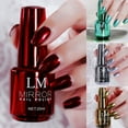 thumbnail image 2 of Flmtop 20ml Nail Polish Metallic Mirror Effect Lasting Nail Decor Quick Drying Makeup Tools for Daily Life, 2 of 10