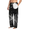 thumbnail image 6 of Hirioo Futuristic Moonlit Cityscape for Men's PJ Pajama Pants Sleep Pants Men's Home Trousers with Pockets,S-3XL-3X-Large, 6 of 6